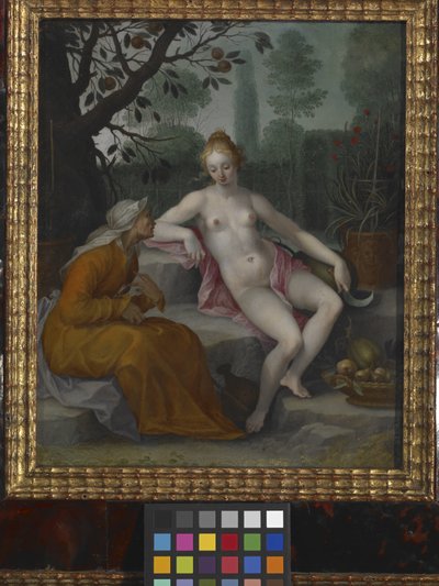 Vertumno e Pomona da Abraham Bloemaert