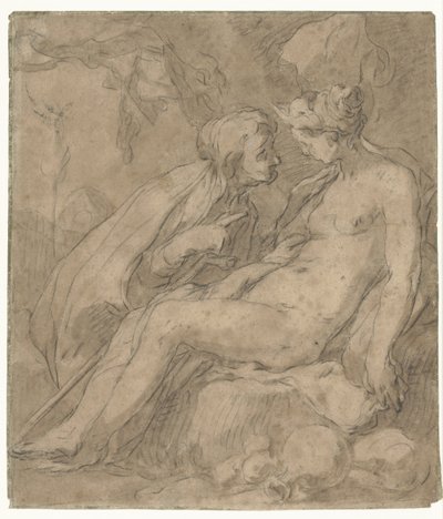 Vertumno e Pomona (?) da Abraham Bloemaert