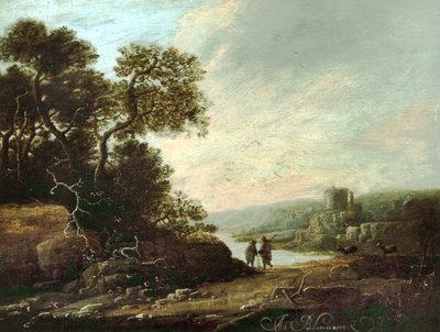 Paesaggio con rovine di un castello da Abraham Blommaert
