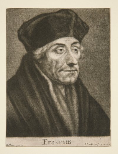 Erasmo da Rotterdam da Abraham Blooteling