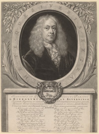 Hieronymus van Beverningk da Abraham Blooteling after Nicolaes Maes