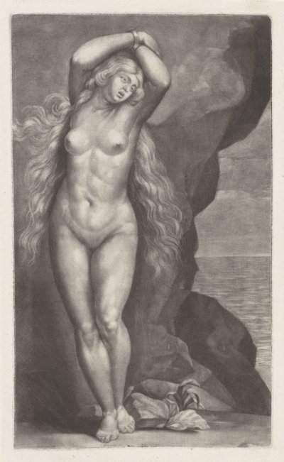 Andromeda incatenata alla roccia da Abraham Bloteling