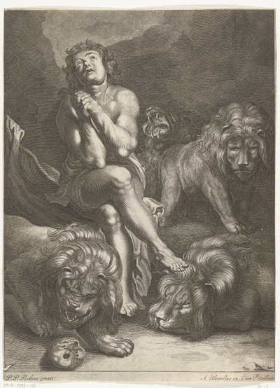 Daniele nella fossa dei leoni da Abraham Bloteling