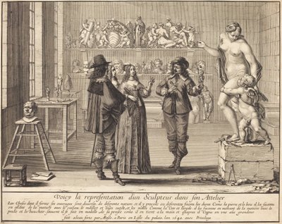 Uno scultore nel suo atelier da Abraham Bosse