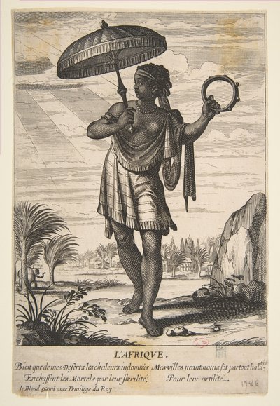 Africa, metà alla fine del XVII secolo da Abraham Bosse
