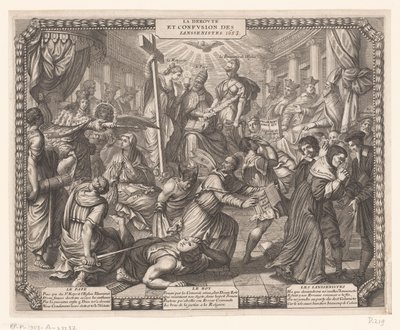 Ritirata dei giansenisti da Abraham Bosse