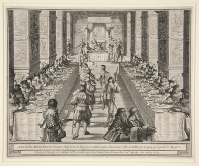 Disposizione del Banchetto da Abraham Bosse