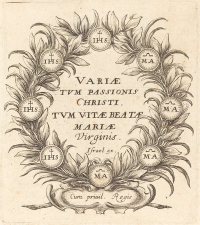 Frontespizio per "I misteri della passione" di Callot da Abraham Bosse