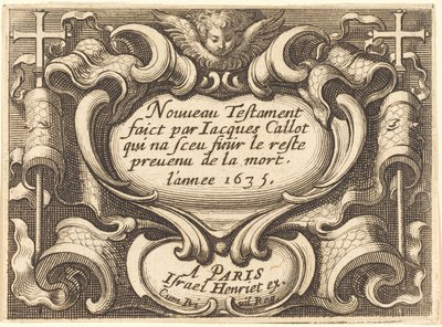 Frontespizio per "Il Nuovo Testamento" di Callot da Abraham Bosse