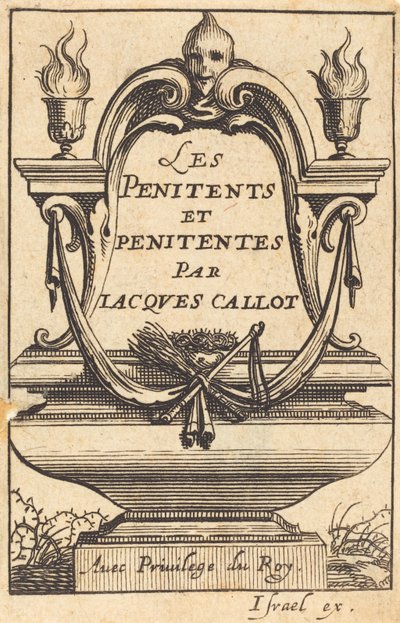 Frontespizio per "I penitenti" di Callot da Abraham Bosse