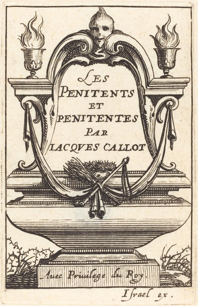 Frontespizio per "I Penitenti" di Callot da Abraham Bosse