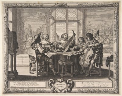Udito, ca. 1638 da Abraham Bosse