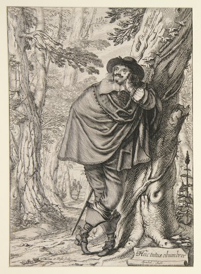 James Howell, frontespizio del suo Dendrologie ou le Forest de Dordonne da Abraham Bosse