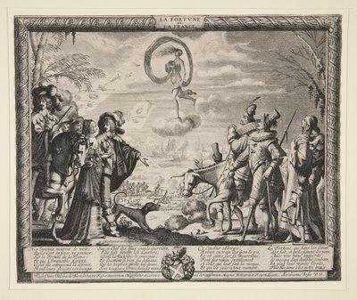 La fortuna della Francia, da un set di 4 stampe da Abraham Bosse