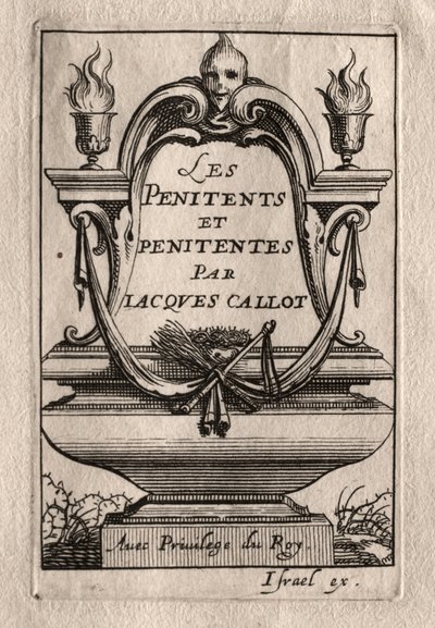 I Penitenti: Frontespizio da Abraham Bosse