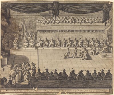 Incontro nella Cappella a Fontainebleau da Abraham Bosse