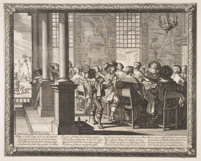 Il Banchetto per il Ritorno del Figliol Prodigo, ca. 1636 da Abraham Bosse