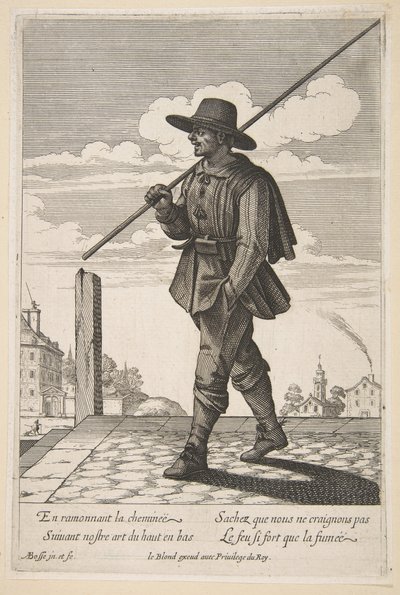 Lo spazzacamino, metà-fine XVII secolo da Abraham Bosse