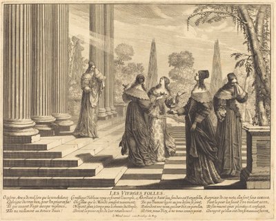 Le vergini stolte che si avvicinano al tempio da Abraham Bosse