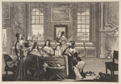 Le vergini stolte conversano da Abraham Bosse