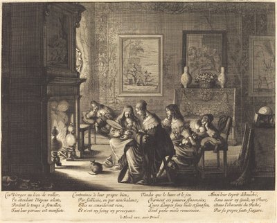 Le vergini stolte dormienti da Abraham Bosse
