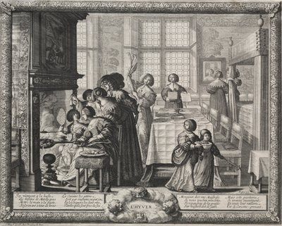 Le quattro stagioni: Inverno, 1635 da Abraham Bosse