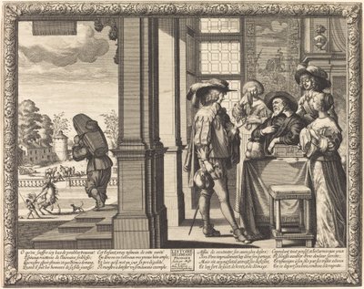 Il figliol prodigo saluta suo padre da Abraham Bosse