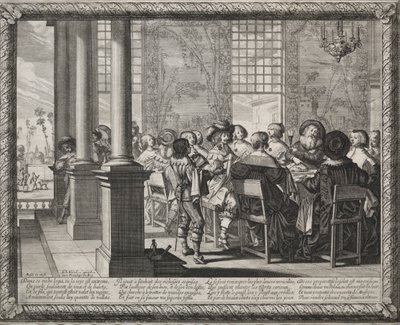 Il figliol prodigo: La festa in onore del ritorno del prodigo da Abraham Bosse