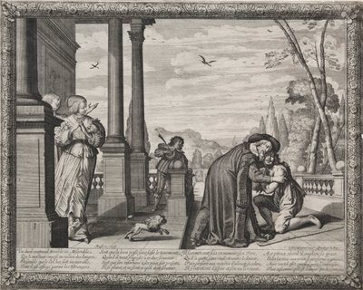 Il figliol prodigo: Il ritorno del figliol prodigo da Abraham Bosse