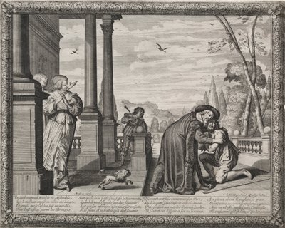 Il figliol prodigo: Il ritorno del figliol prodigo da Abraham Bosse