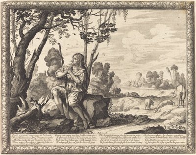 Il figliol prodigo come guardiano di porci da Abraham Bosse