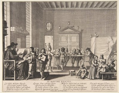 Il Maestro di Scuola da Abraham Bosse