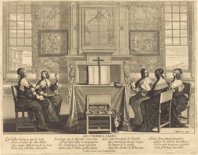 Le vergini sagge in preghiera da Abraham Bosse