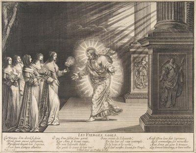 Le vergini sagge davanti a Cristo da Abraham Bosse