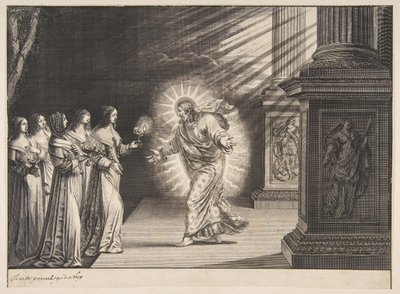 Le vergini sagge davanti a Cristo da Abraham Bosse