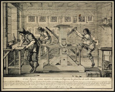 Officina di un incisore da Abraham Bosse