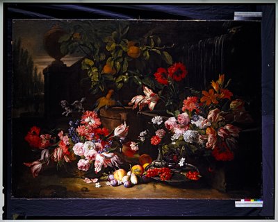 Natura morta con fiori in un giardino da Abraham Brueghel