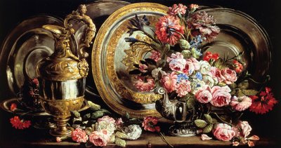 Natura morta con argento e fiori da Abraham Brueghel