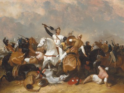 Riccardo I alla battaglia di Ascalona da Abraham Cooper