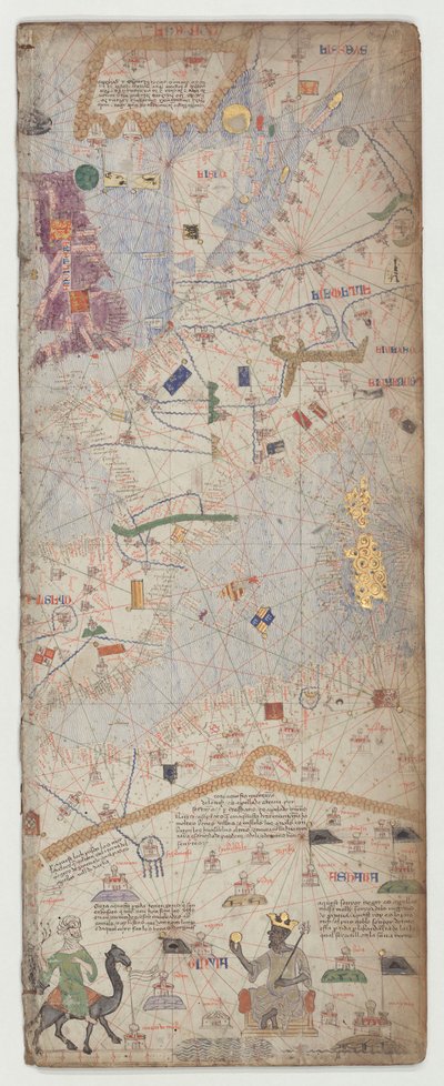 Atlante catalano, Foglio 6, 1375 da Abraham Cresques