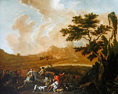 Una battuta di caccia da Abraham Danielsz. Hondius