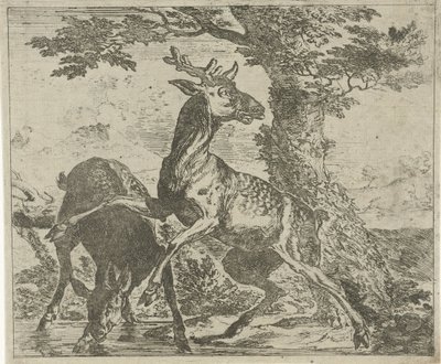 Cervi spaventati da Abraham Danielsz. Hondius