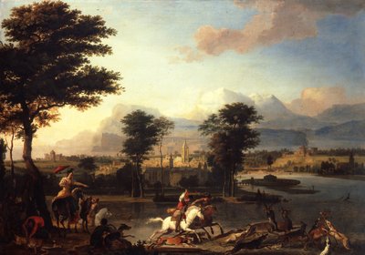 La Caccia al Cervo, c.1675 da Abraham Danielsz. Hondius