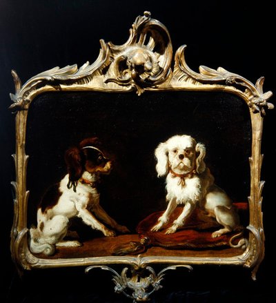 Due cani da compagnia da Abraham Danielsz. Hondius