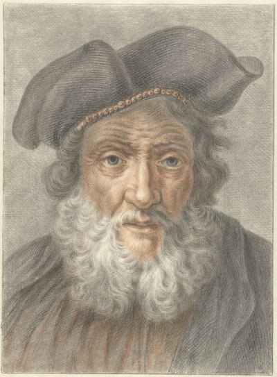 Vecchio con berretto da Abraham Delfos