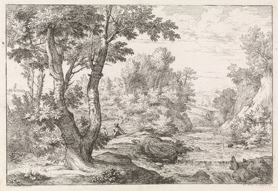 Paesaggio con fiume da Abraham Genoels