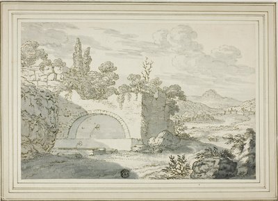 Paesaggio con fontana da Abraham Genoels II