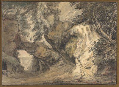 Paesaggio con un arco naturale da Abraham Genoels II