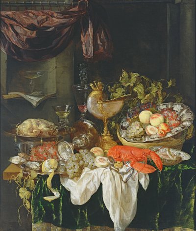 Natura morta con frutta da Abraham Hendricksz van Beyeren