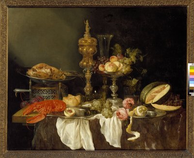 Natura morta con aragosta e tacchino da Abraham Hendricksz van Beyeren